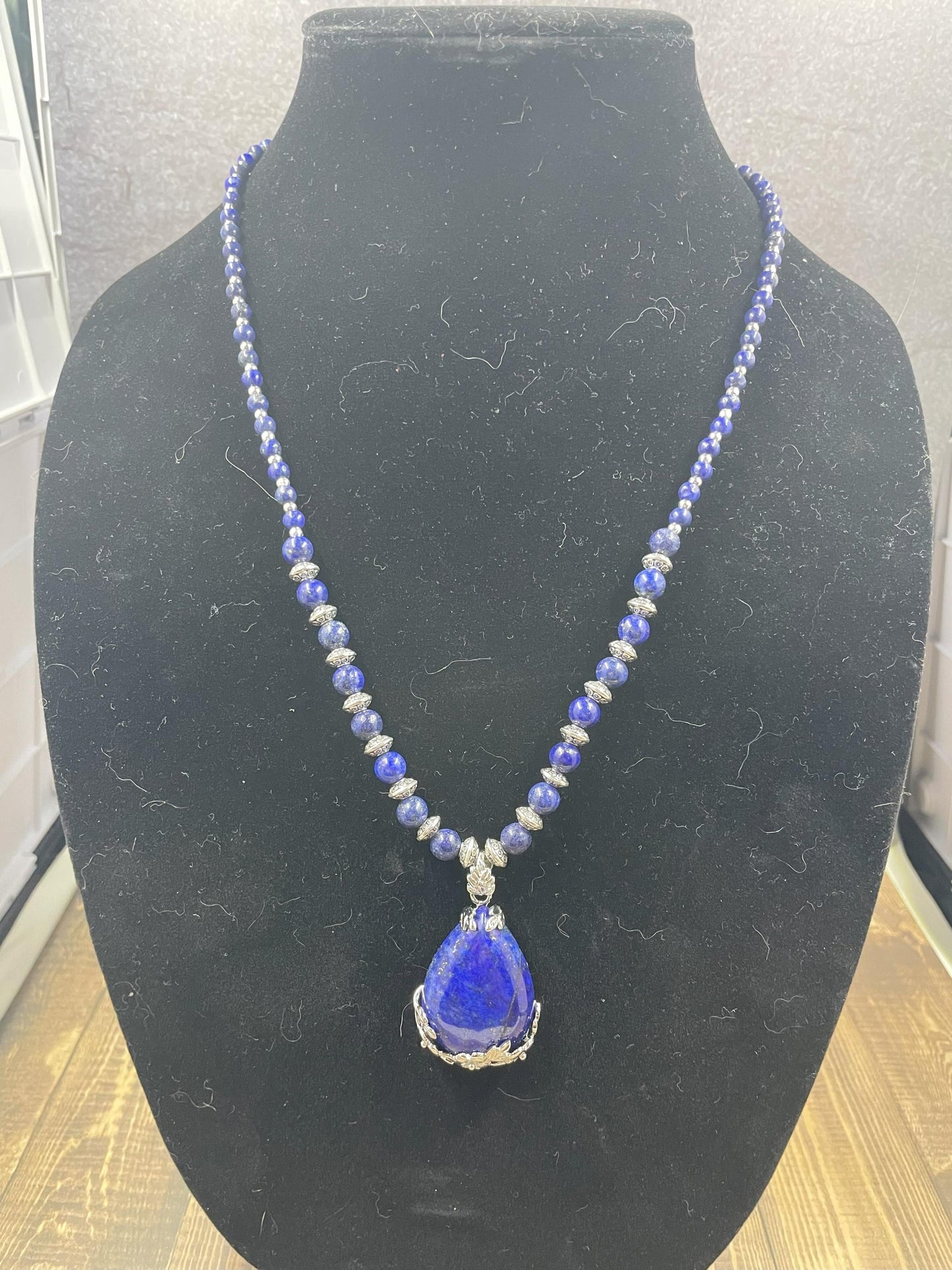 Lapis Pendant Necklace, Gift for Her