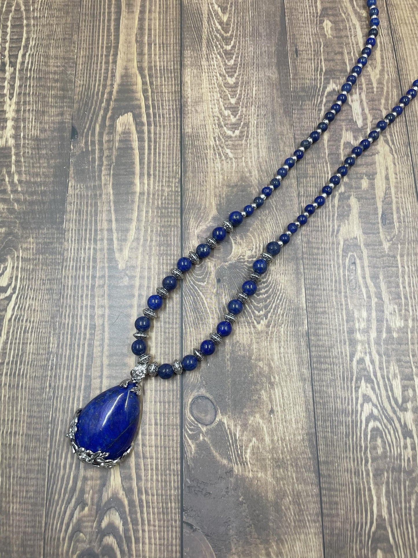 Lapis Pendant Necklace, Gift for Her